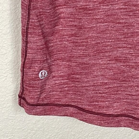 Lululemon Twist and Toil Athletic Sports Bra Tank Top Combo Maroon Red Sz 6 - Picture 8 of 10